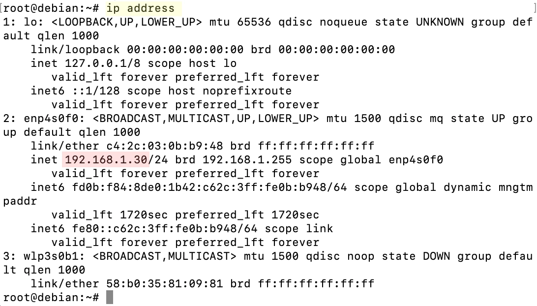 restart network -