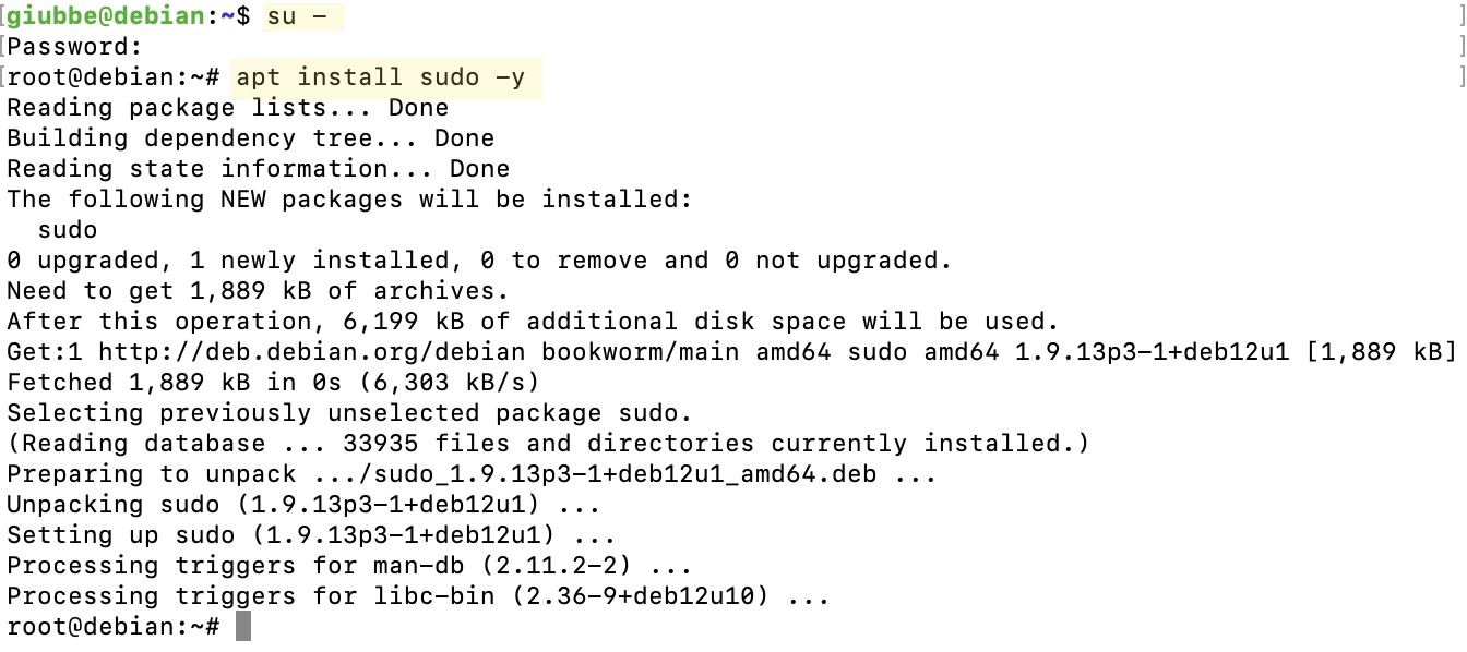 shell debian