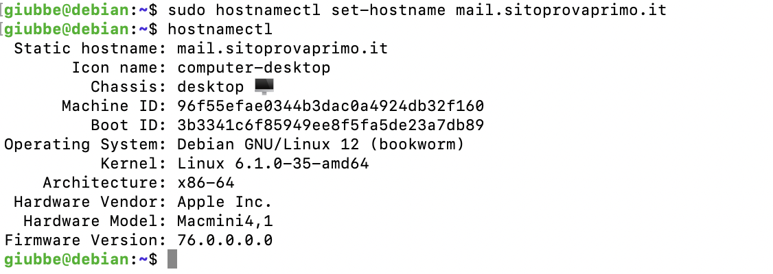 hostname